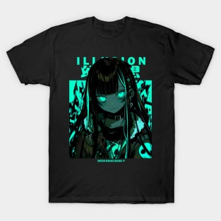 Futuristic Cyberpunk Girl Harajuku Fashion Japanese Streetwear T-Shirt